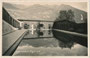 Ehemaliges Schwimmbad von Fügen im Zillertal, Bezirk Schwaz, Tirol, Gelatinesilberabzug 9 x 14 cm; Aufnahme und Verlag: Georg Angerer, Schwaz, postalisch befördert 1942.  Inv.-Nr. vu914gs01220