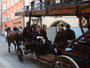 Zweispännige Pferdezugleiter mit Feuerwehrmännern in historischen Monturen beim Feuerwehrcorso zur Jubiläumsfeier "140 Jahre Tiroler Feuerwehrverband" in Innsbruck. Digitalphoto; © Johann G. Mairhofer 2012.  Inv.-Nr. 1DSC05300