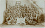 Hälftefeier der 11. Feldkompanie des 2. Regiments I. Bataillon Tiroler Jäger Regiment Nr. 4 der Dienstjahre 1907-1910 in Mezzocorona. Gelatinesilberabzug 9 x 14 cm ohne Urhebernachweis 1908 oder 1909.  Inv.-Nr. vu914gs00639
