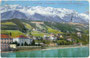 St. Nikolaus (Stadtgemeinde Innsbruck), dahinter das Gebiet der ehemaligen Gemeinde Hötting mit Pension „Kayser“ und Hungerburg. Impressum: Impressum: Wilhelm Stempfle, Innsbruck um 1910.  Inv.-Nr. vu914pcd00192
