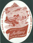 Gasthof und Pension "Arlberg" O. Ennemoser (heute als Hotelbetrieb von Burgi und Peter Ennemoser geführt) in St. Anton am Arlberg. Autotypie 13 x 18 cm oval (Souveniraufkleber) ohne Urhebernachweis um 1950.  Inv.-Nr. vu138at00001