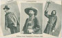 Josef Speckbacher, Andreas Hofer und Pater Haspinger; Rollenportraits von Darstellern bei den Andreas-Hofer-Festspielen 1909 in Thiersee bei Kufstein, Tirol. Heliogravüre 9 x 14 cm; Verein. Kunstverlag Ed. Lippott u. A. Karg 1909.  Inv.-Nr. vu914hg00038