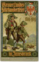 "Tiroler Landesjahrhundertfeier 1809 - 1909" zum Gedenken an den Tiroler Volksaufstand. Chromolithographie 9x14cm; Entwurf: Ph(ilipp). Schumacher, Illustrator und Maler (1866-1940). Inv.-Nr. vu914clg00027