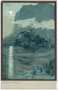 Castel Toblino in Calavino, Valle dei Laghi, Gbz. Vezzano, Bzk. Trento/Trient, Gefürst. Grafsch. Tirol (1868-1919). Chromolithographie 9 x 14 cm, Original: M. Zeno Diemer; Kunstanstalt Othmar Zieher, München um 1900.  Inv.-Nr. vu914clg00013