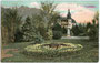 Kaiser-Franz-Joseph-Anlage und Villa Riedenstein in Obermais, Stadtgemeinde Meran. Farblichtdruck 9 x 14 cm; Impressum: Joh(ann). F(ilibert). Amonn, Bozen 1905.  Inv.-Nr. vu914fld00032