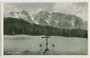 WILDER KAISER vom Gasthaus LEDERER in Ebbs, Bezirk Kufstein, Tirol aus. Gelatinesilberabzug 9 x 14 cm; Impressum: Foto Steuhl, Obermenzing/München, postalisch gelaufen 1932.  Inv.-Nr. vu914gs00743