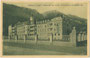 Im Stil des Neobarock 1909 errichtetes Sanatorium der Kreuzschwestern an der ehem. Kettenbrücke im Saggen, Stadtgemeinde Innsbruck, Tirol. Heliogravüre 9 x 14 cm; Verlag Karl Redlich, Innsbruck; postalisch befördert 1911.  Inv.-Nr. vu914hg00057