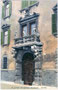 Portal des Anfang 16. Jh. erbauten und im Hochbarock um 1700 umgebauten Palazzo Sardagna in Trento/Trient, via Calepina 14. Photochromdruck 9 x 14 cm; Verlag Joh(ann). F(ilibert). Amonn, Bozen 1912.  Inv.-Nr. vu914pcd00064