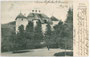 Schloss Lebenberg mit Parkanlage. Lichtdruck 9 x 14 cm; Impressum: Verlag von M. Ritzer, Kitzbühel um 1900.  Inv.-Nr. vu914ld00187