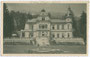 Villa Hallhuber, errichtet 1882 und seit 1950 Stammhaus der Tourismusschulen „Villa Blanka“ in Hötting, Stadtgemeinde Innsbruck, Weiherburggasse 31. Gelatinesilberabzug 9 x 14 cm ohne Urhebernachweis, postalisch befördert 1938.  Inv.-Nr. vu914gs00221