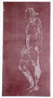 Aktstudie - Monotypie/Intagliotypie auf Kupferdruckpaier 20 x 50 cm