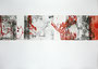 Aus.druck / Tanzstudie I - Monotypie/Ölfarbenumdruck auf Kupferduckpapier 50 x 70 cm