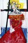 Lady Di, Mischtechnik auf Papier, 112 x 175cm , 1997