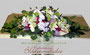 Sargbukett "Orchidee" mit Trauerschleife