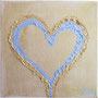 Gold Heart, 20x20 cm
