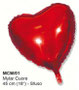 Palloncini mylar cuore rosso gonfiabile ad elio 45 cm 