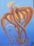 Oktopus: Acryl auf Leinwand Größe 18x24