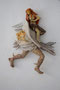 "Kopffüßler mit Hut und Frau" ca 29cm Höhe