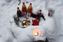 Liebevoll eingerichtete Weihnachts-Bar