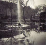 Der Teich mit Fontäne um 1956, Archiv Wolfgang Stobbe