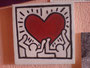 Haring 'Heart'  -  15x15 Leinwand