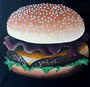 Bacon Cheeseburger - 11.10.11 30x30 Leinwand