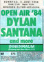 03.06.1984 Open Air München / Dylan, Joan Baez, Lindenberg + Santana / nur Eintrittskarte vorhanden