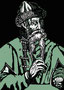 Johannes Gutenberg, (1400 - 1468), geboren in Mainz, Deutschland, Erfinder des Buchdrucks mit beweglichen Lettern.