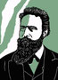 Wilhelm Röntgen, (1845 - 1923), geboren in Remscheid, Deutschland, Physiker, Entdecker der nach ihm benannten Röntgenstrahlen. Nobelpreis für Physik.