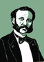 Henry Dunant, (1828 - 1910), geboren in Genf, Schweiz, Gründer des "Roten Kreuz".