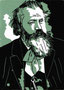 Johannes Brahms, (1833 - 1897), geboren in Hamburg, Deutschland, Kirchenmusiker.