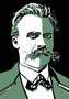 Friedrich Nietzsche, (1844 - 1900), geboren in Röcken, Deutschland, Philosoph ("Also sprach Zarathustra").