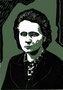 Marie Curie, (1867 - 1934), geboren in Warschau, Polen, Physikerin und Chemikerin, 2-fache Nobelpreisträgerin. 