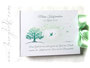 Gästebuch Taufe Frühling, Taufbuch weiß hellgrün grau mit Baum Sonne Taube Terzen sowie Name und Taufspruch des Täuflings