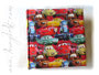 Kinderalbum - 30cm x 30cm, 100 Seiten weiß, Hardcover gepolstert, Bezug: Lizenzstoff DISNEY CARS 3