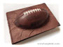 Fotoalbum, American Football, 18. Geburtstag, 35cm x 25cm x 5cm, 50 Blatt Fotokarton schwarz mit Pergaminzwischenblättern, Hardcover mit Stoffbezug und halben Football, Buchecken schwarz.