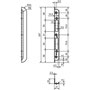 Einfrässchliessblech - GLUTZ Modell B-1150.702 - 247x21/23 mm