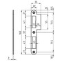 Lappenschliessblech - GLUTZ Modell B-1001.431 - abgerundete Ausführung - 160x20 mm