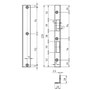 Winkelschliessblech - GLUTZ Modell B-1120.131 - eckige Ausführung - verzinkt - 220x20/28 mm