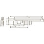Türschliesser DORMAKABA TS 93 Basic Contur Design - silberfarbig - für Innen- und Aussentüren bis 1250 mm - mit Gleitschiene
