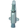 Türfeststeller - Länge 129 mm - Hub 25 mm - KWS Modell 1024 - silberfarbig