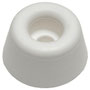 Gummipuffer für Wandmontage - ø ca. 21 mm - Höhe ca. 10 mm - weiss