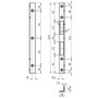 Winkelschliessblech - GLUTZ Modell B-1307.131 - eckige Ausführung - verzinkt - 240x18/20 mm