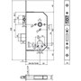 Einsteckschloss - MSL Modell Casa Beta 30100 - Stulp 22x248 mm eckig - Nuss 9 mm - RZW 78 mm