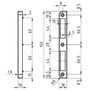 Kappenschliessblech - GLUTZ Modell B-1001.700 - verzinkt - 150x18/10 mm