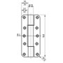 Paumellenband - Lappen 160/25 mm - Modell STN 16156 FB - Edelstahl
