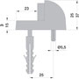 Türpuffer für Bodenmontage - KWS Modell 2080 │ 2084 - Aluminium