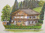 Kleinarl, Haus Ruperti,Tusche/Aqu.stift,21x30,2014