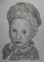 Kinder-Portrait,Bleistift,29x21,2012