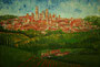 San Gimignano,Acryl gespachtelt,50x70,2011 (Privatbesitz)